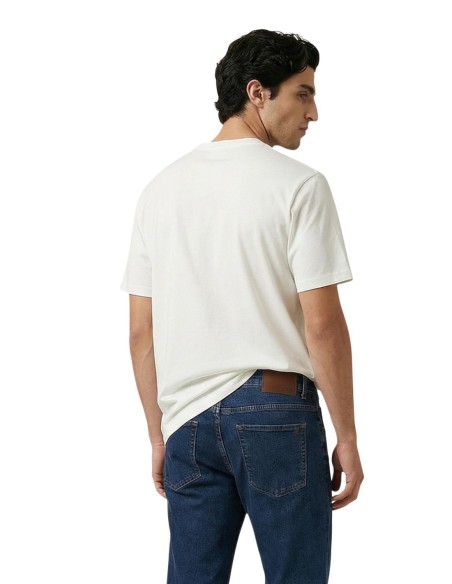 T-shirt homme Armani Exchange blanc imprimé