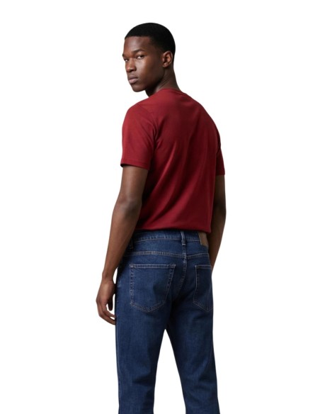 T-shirt homme Armani Exchange bordeaux imprimé
