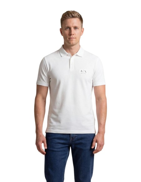 Polo homme Armani Exchange blanc