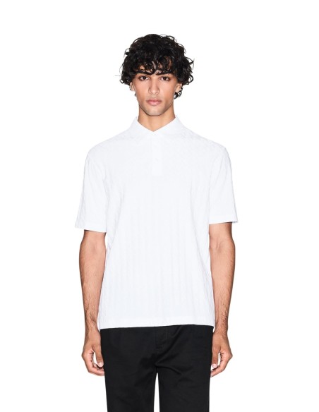 Polo homme Armani Exchange blanc