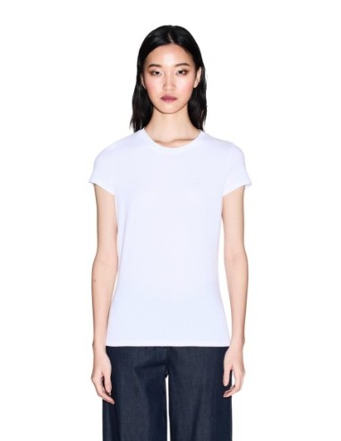 T-shirt femme Armani Exchange blanc