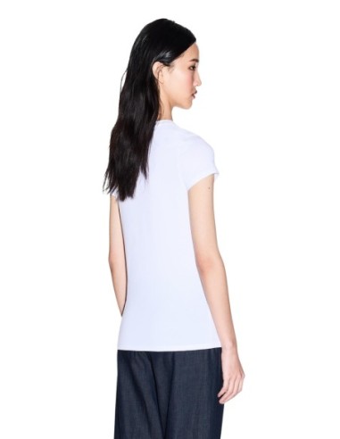 T-shirt femme Armani Exchange blanc