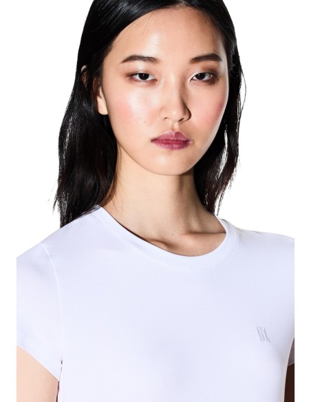 T-shirt femme Armani Exchange blanc