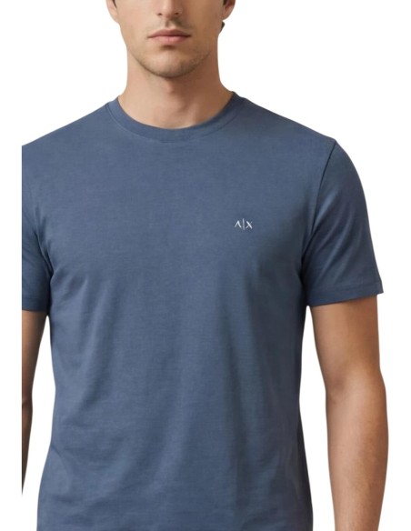 T-shirt homme Armani Exchange bleu azur