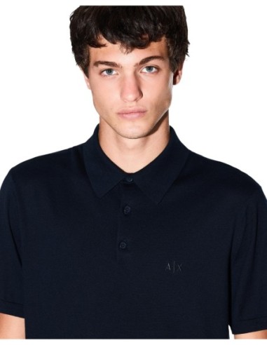 Polo homme Armani Exchange bleu