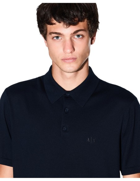 Polo homme Armani Exchange bleu