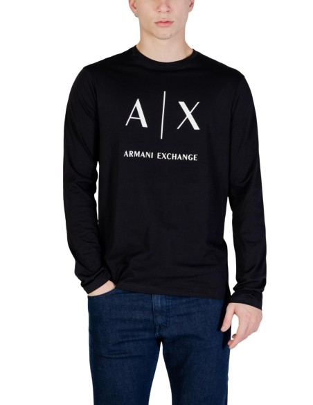 Pull homme Armani Exchange noir imprimé