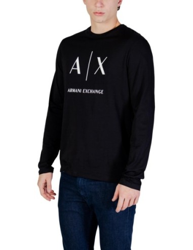 Pull homme Armani Exchange noir imprimé