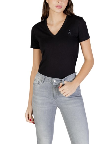 T-shirt femme Armani Exchange noir V