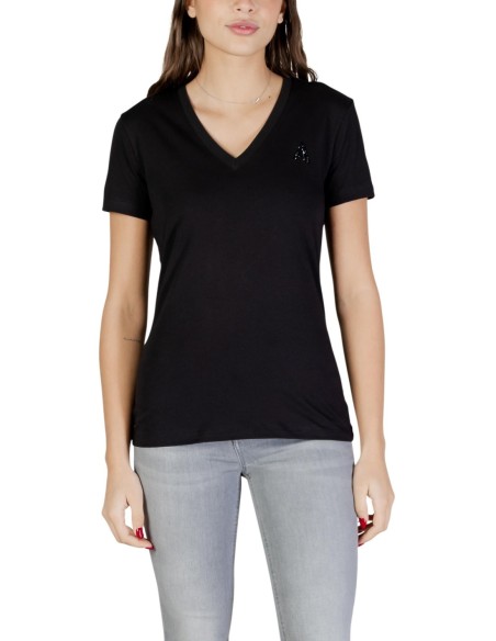 T-shirt femme Armani Exchange noir V