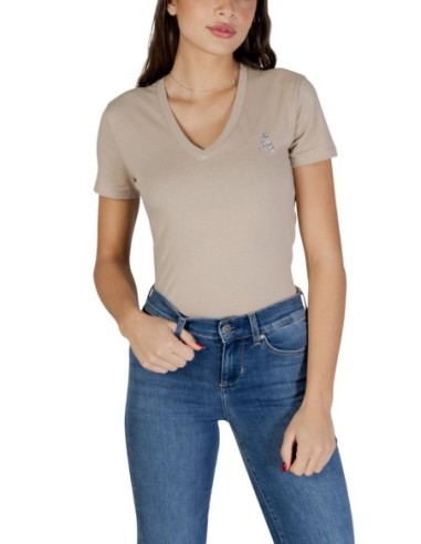 T-shirt femme Armani Exchange beige