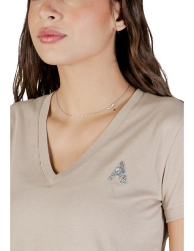 T-shirt femme Armani Exchange beige