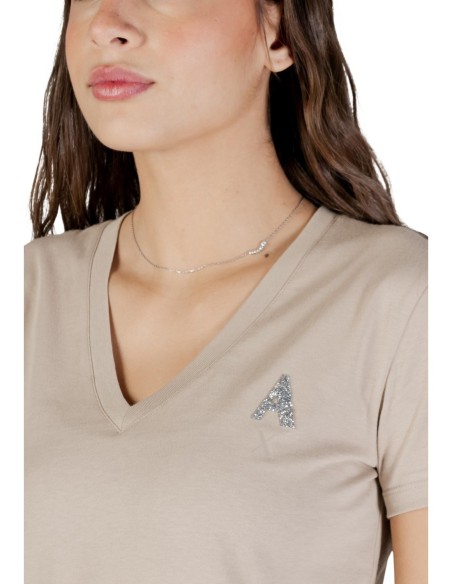 T-shirt femme Armani Exchange beige