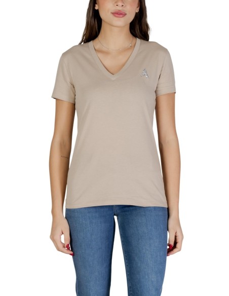 T-shirt femme Armani Exchange beige