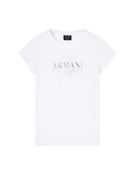 T?shirt femme AX blanc imprimé