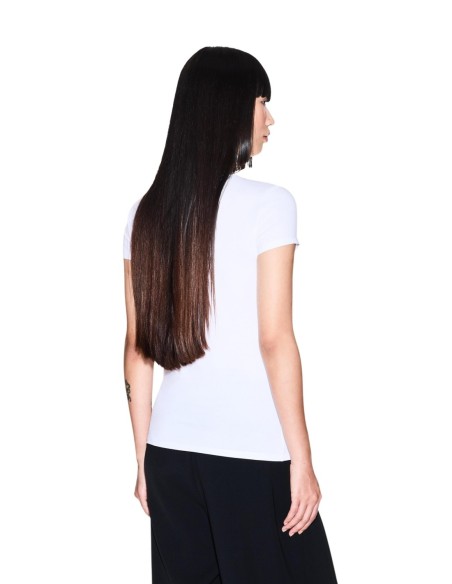 T?shirt femme AX blanc imprimé