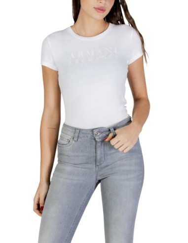 T?shirt femme AX blanc imprimé