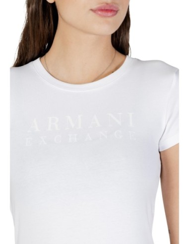 T?shirt femme AX blanc imprimé
