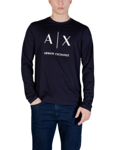 T?shirt homme AX bleu manches longues