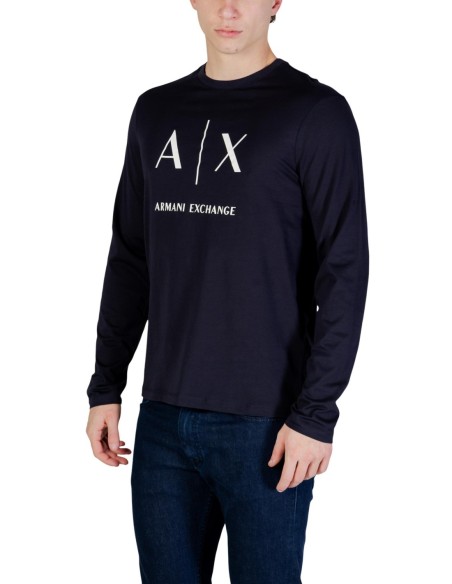 T?shirt homme AX bleu manches longues
