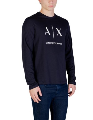 T?shirt homme AX bleu manches longues