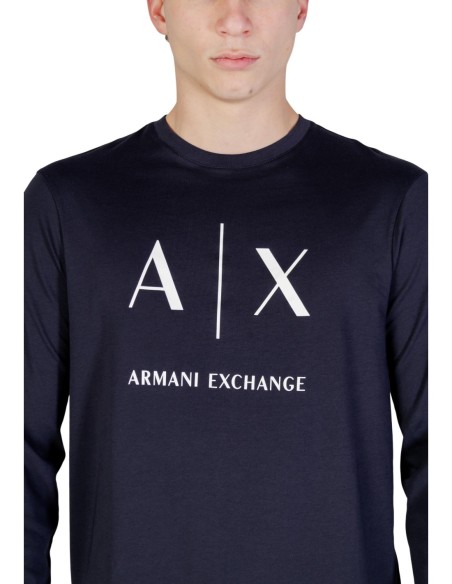 T?shirt homme AX bleu manches longues