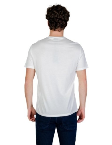 T?shirt homme AX blanc imprimé