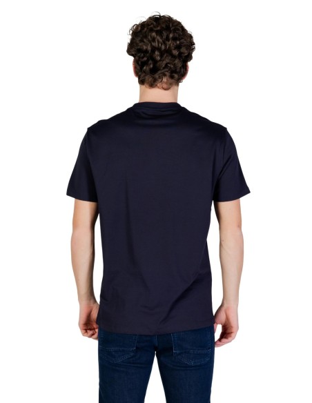 T?shirt homme AX bleu imprimé