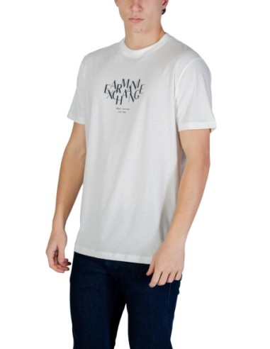 T?shirt homme Armani Exchange blanc imprimé