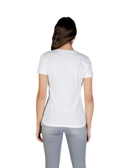 T-Shirt femme Armani Exchange blanc col V