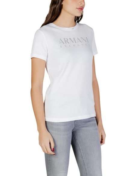T?shirt femme Armani Exchange blanc