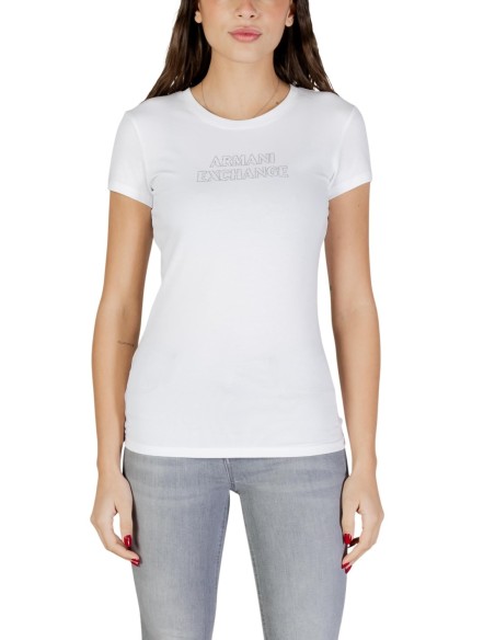 T?shirt femme Armani Exchange blanc