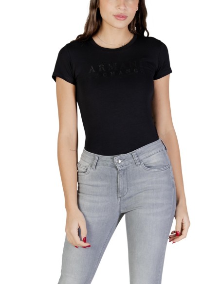 T?shirt femme Armani Exchange noir