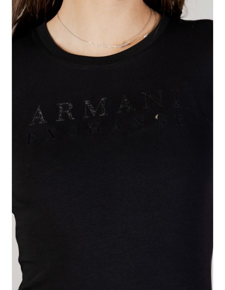 T?shirt femme Armani Exchange noir