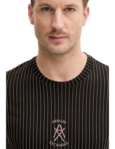 T?shirt homme Armani Exchange noir rayé
