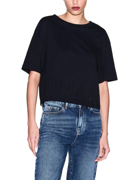 T?shirt femme Armani Exchange noir