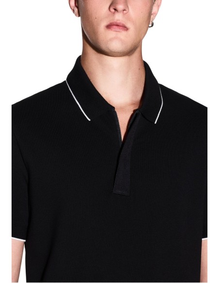 Polo homme Armani Exchange noir
