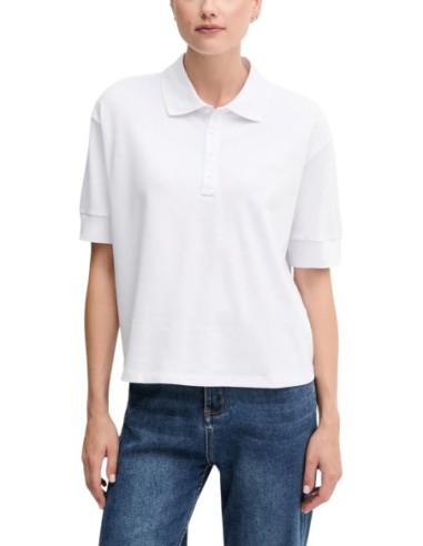 Polo femme Armani Exchange blanc