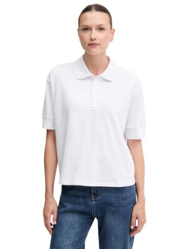Polo femme Armani Exchange blanc