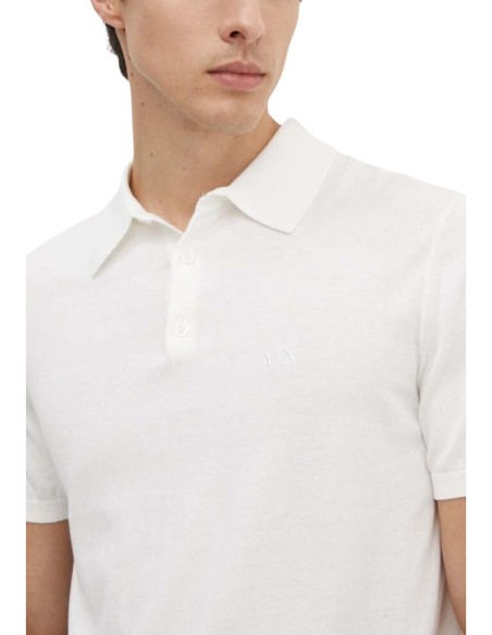 Polo homme Armani Exchange blanc