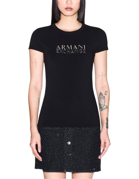 T?shirt femme Armani Exchange noir