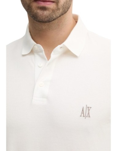 Polo homme Armani Exchange blanc