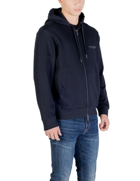 Sweat homme Armani Exchange bleu capuche