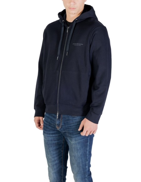 Sweat homme Armani Exchange bleu capuche