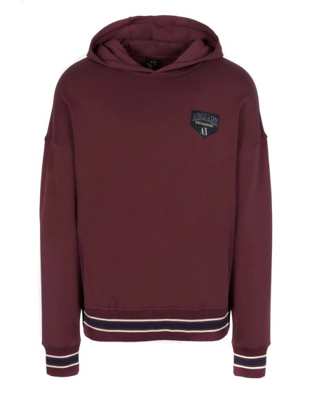 Sweat homme Armani Exchange bordeaux