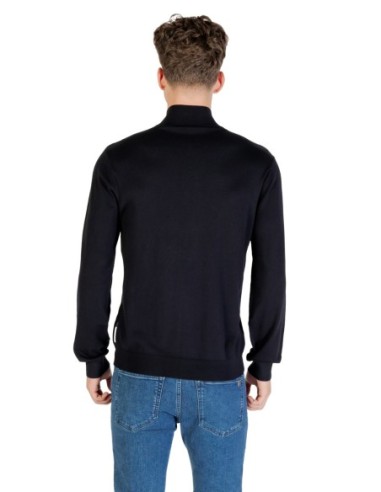 Pull homme Armani Exchange bleu zippé