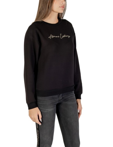 Sweat femme Armani Exchange noir imprimé