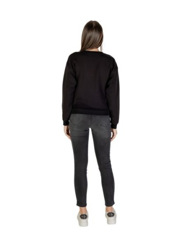 Sweat femme Armani Exchange noir imprimé