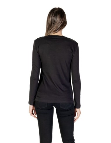 T?shirt femme Armani Exchange noir manches longues