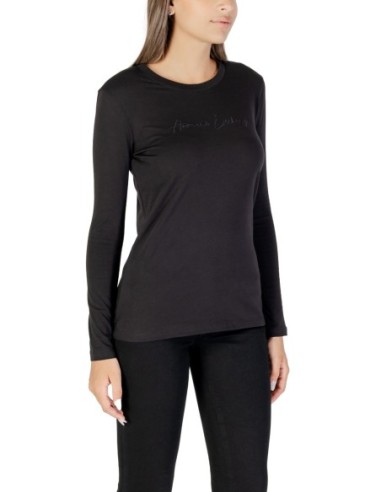 T?shirt femme Armani Exchange noir manches longues